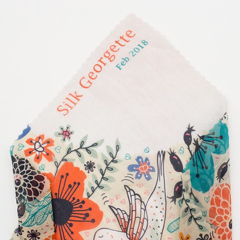 georgette de soie respirante