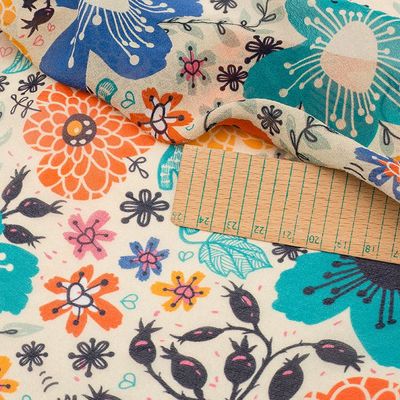 georgette stoff reine seide bedrucken