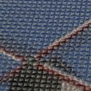 stickmuster bedruckt nahaufnahme