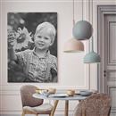 Toile photo noir et blanc enfant