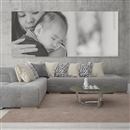 black and white custom panoramic canvas