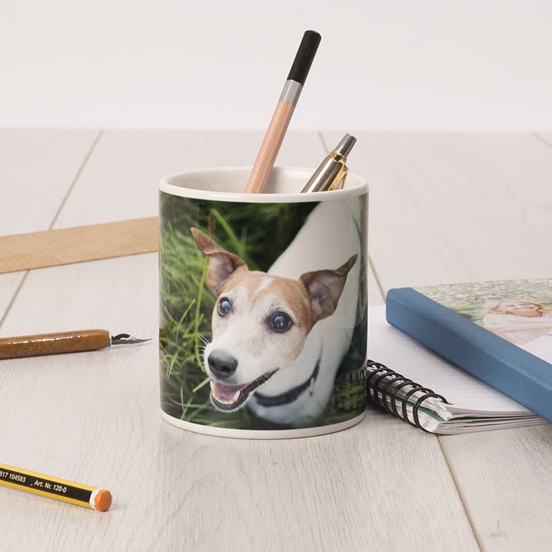 Personalised Pen holder with dog photo