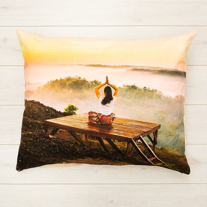 Photo yoga pillow printed