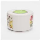 Tea light holder ceramic print surface detail