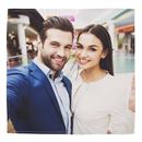 Mouchoir en tissu personnalisé photo couple