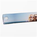 Popper closure printed photo wristband