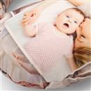 Close up design fabric pillow suede