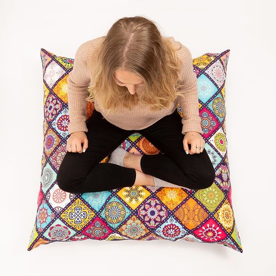 Coussin de sol avec design pour vous asseoir