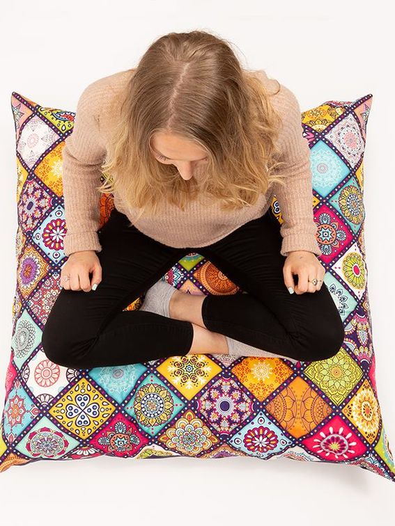 Coussin de sol avec design pour vous asseoir