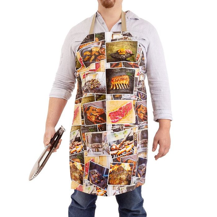 Personalized Kitchen Apron Gifts for Woman Man Custom Design Grilling  Unisex Extra Long Apron Grill Chef Gift Cooking Cover With Pockets 
