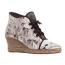 Espadrilles compensées avec montage photos