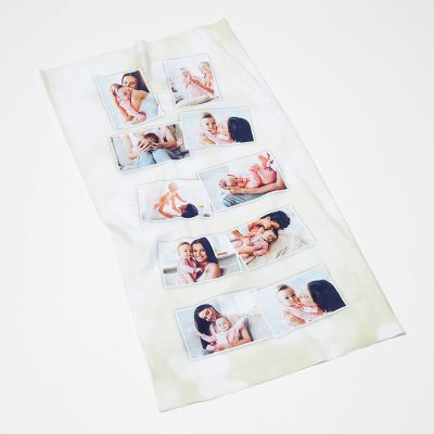 collage scarf with family pictures