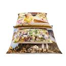 Size Comparison printed Floor Cushion cover