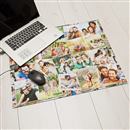 schreibtischunterlage bedruckt mit fotocollage
