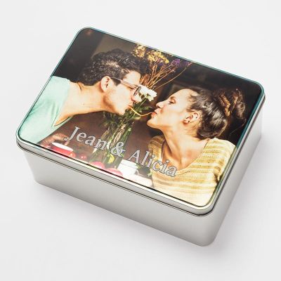 caja de galletas con fotos para mujeres