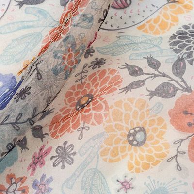 Tela de organza con estampado personalizado