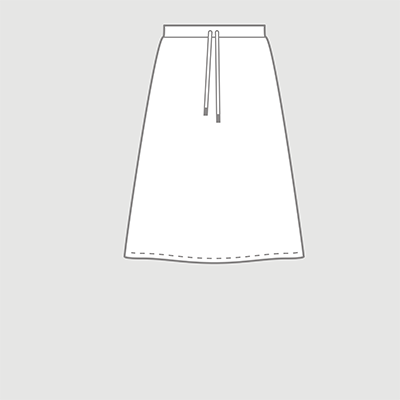 custom skirt midi length