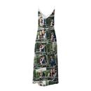 long slip dress photo montage