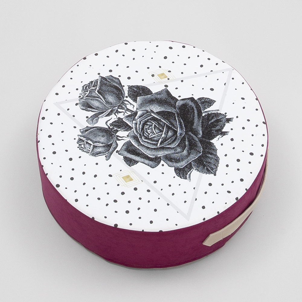 Coussin de sol rond personnalisé