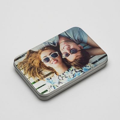 Tin Box with Hinge Lid