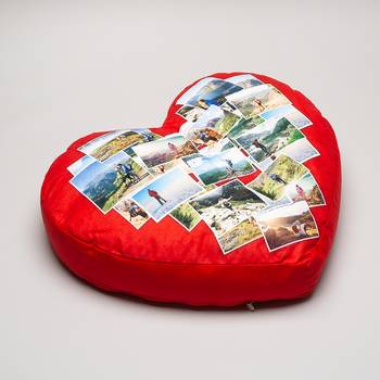 big heart cushion