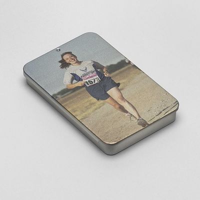 Personalised business card tin