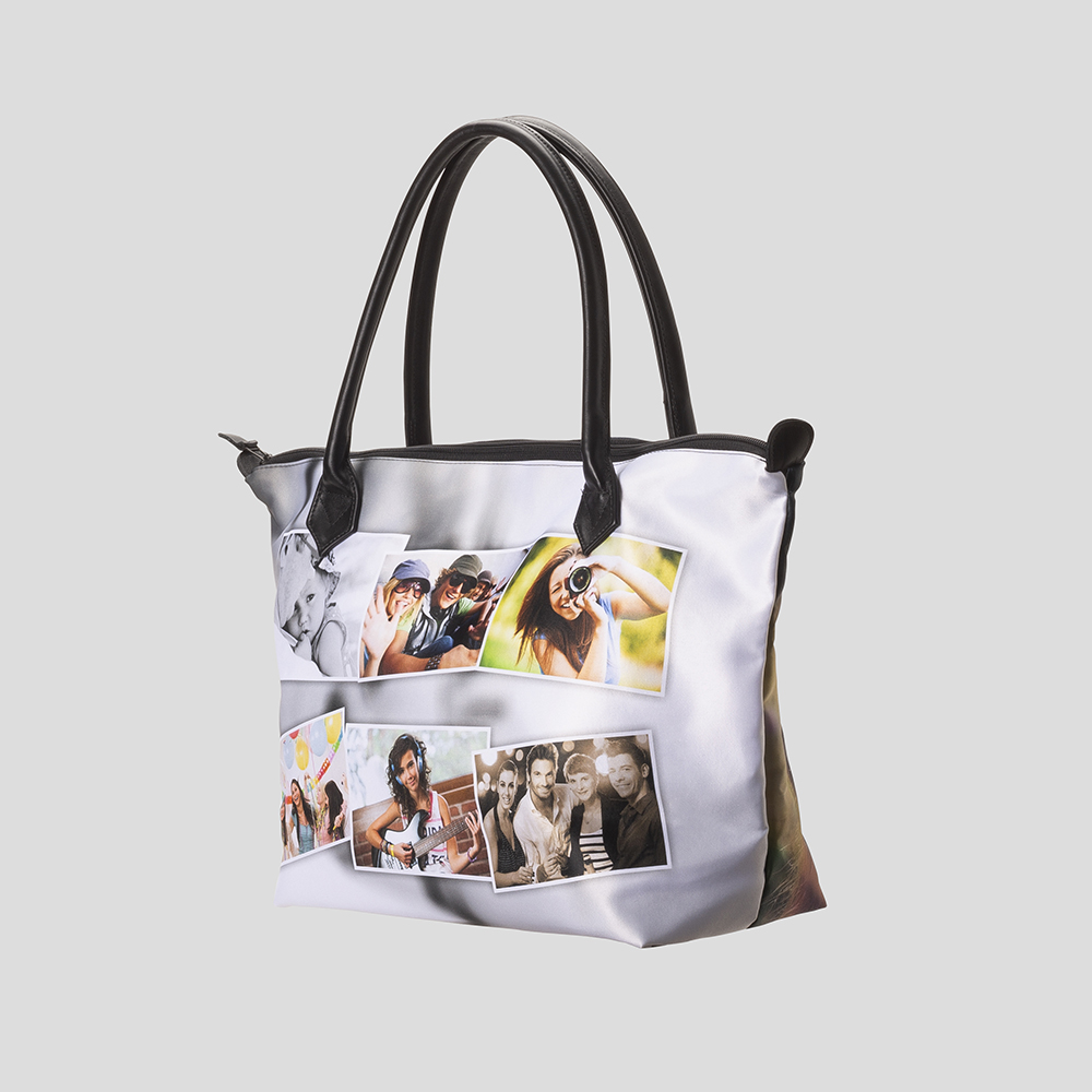 photo tote bag with zipper