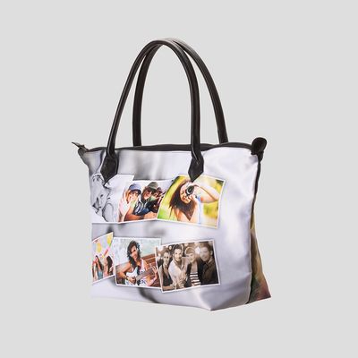 photo tote bag with zipper