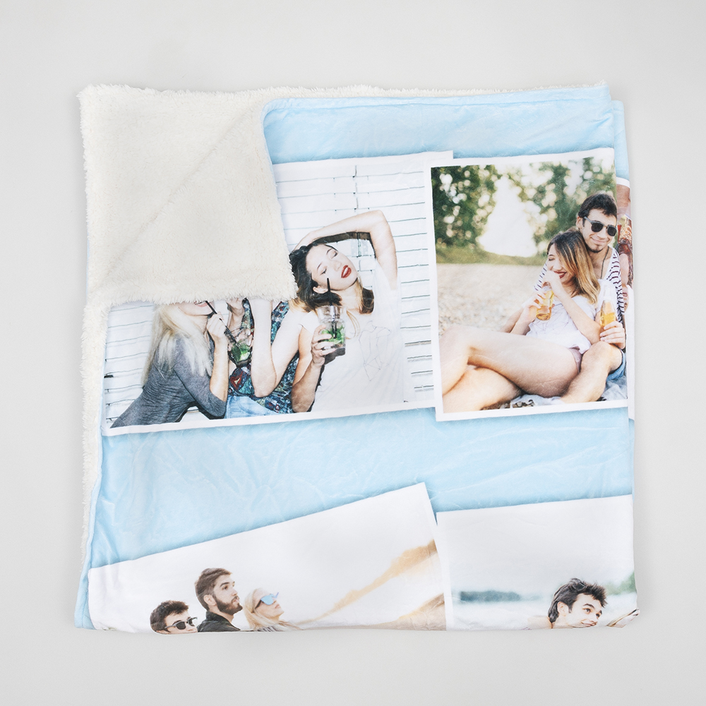 Personalised photo throw hot sale