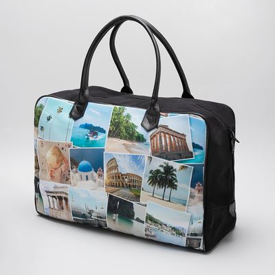 personalised collage holdall