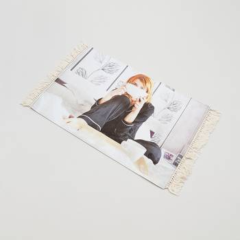 personalized photo rug