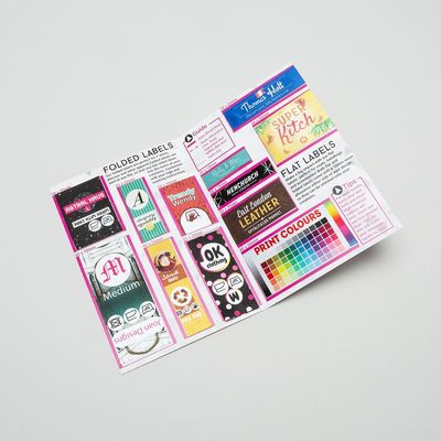 fabric labels sample pack