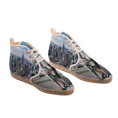 espadrilles high top boots