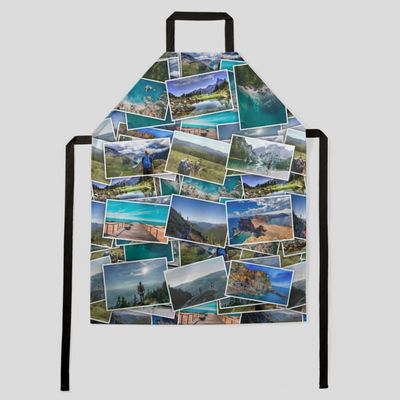 personalised collage apron
