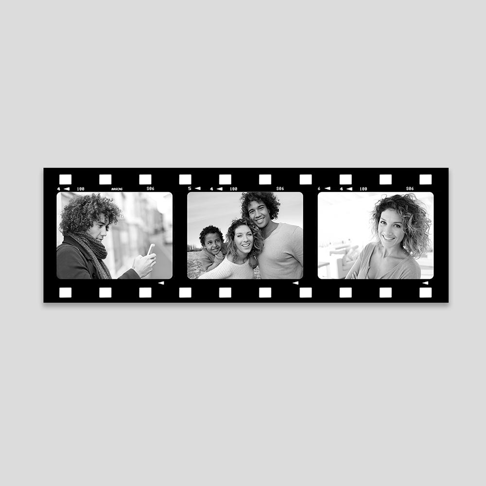 personalised filmstrip montage
