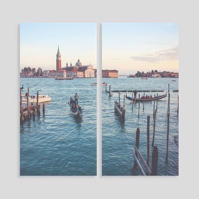 personalised diptych canvas