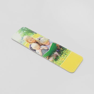 personalized leather bookmark