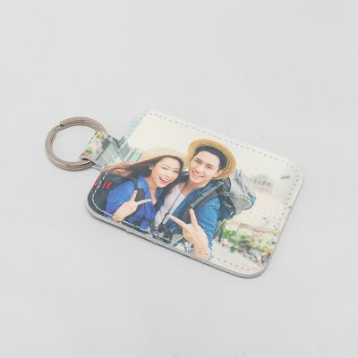 personalized leather keychain