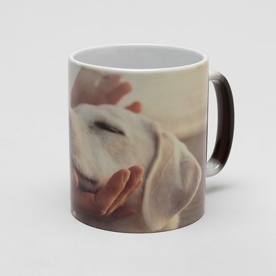 Personalised heat changing mug