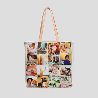 personalised collage shopper bags