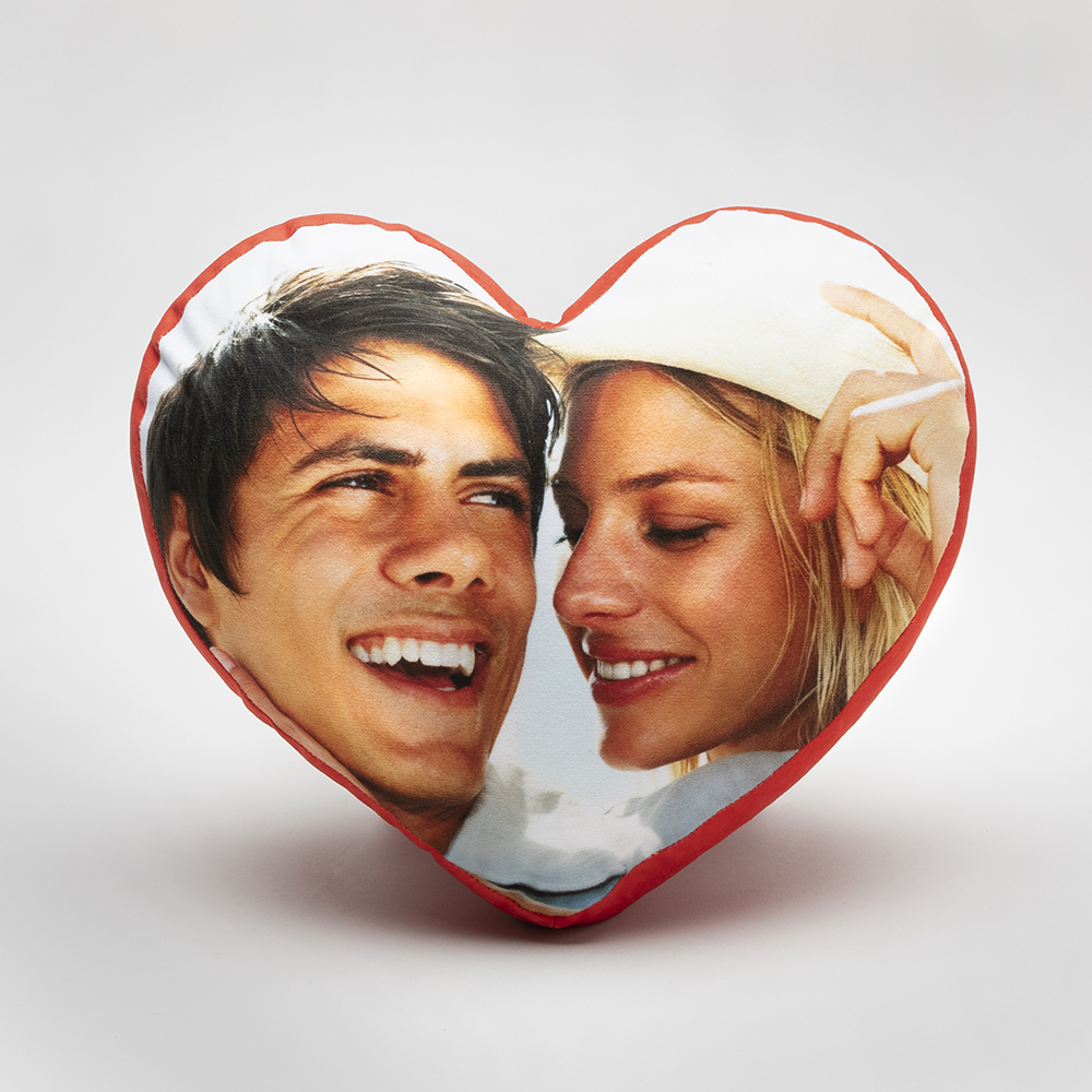 personalised heart cushion