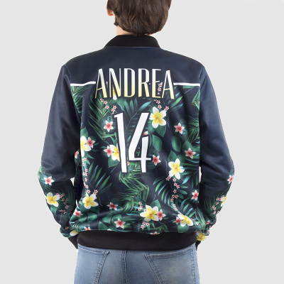 personalised ladies bomber jacket