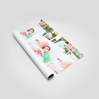 birthday personalised wrapping paper