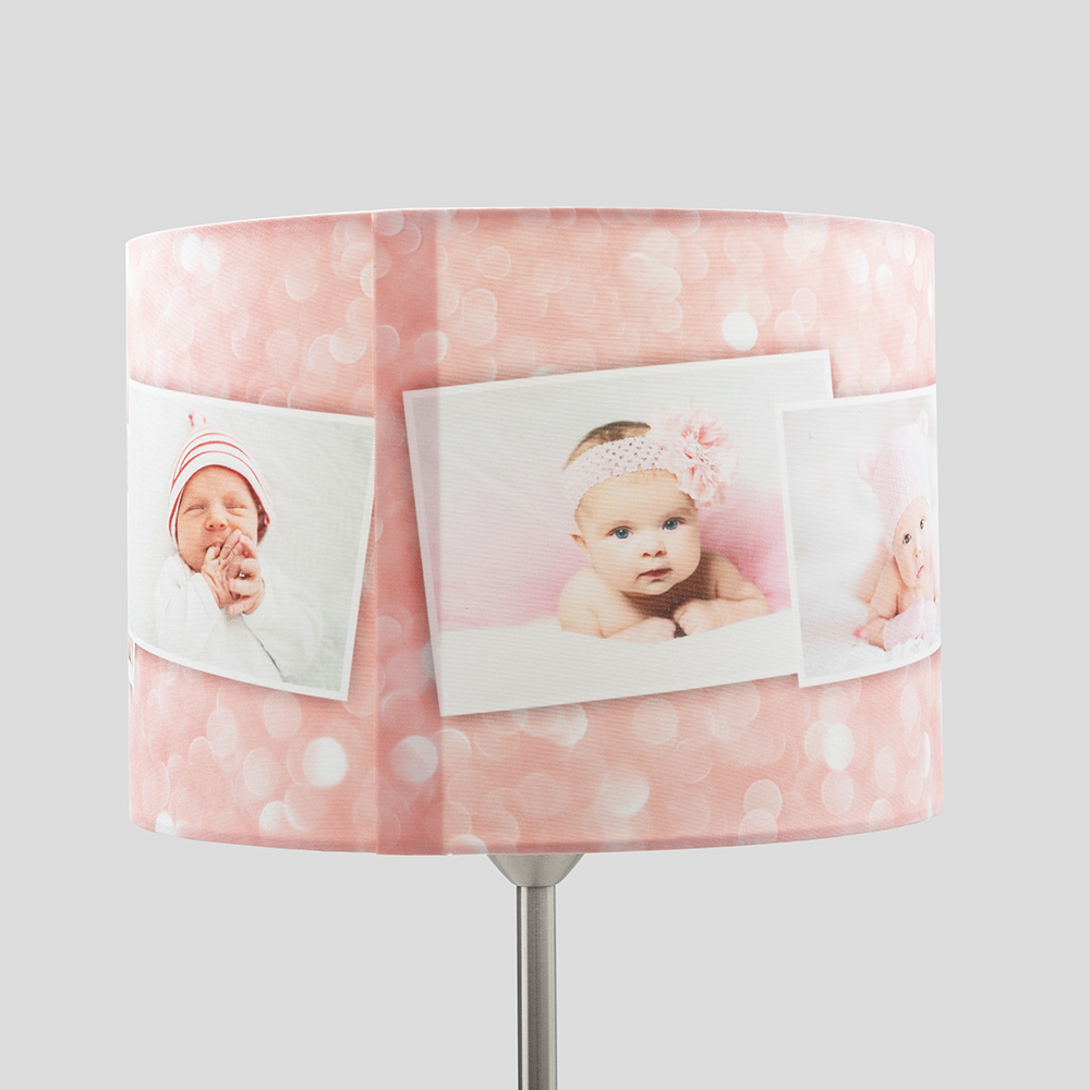 Hand Made Personalised Baby Picture Collage Table Lampshades Or Ceiling Lights. 