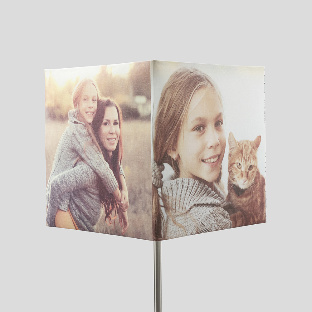 lampara cuadrada personalizada con fotos