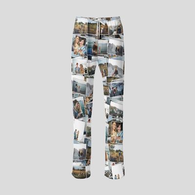 personalised wide leg trousers