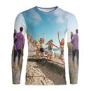 långärmad slim-fit t-shirt