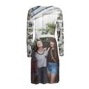 rückansicht wickelkleid collage