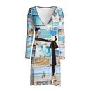 Robe portefeuille femme avec montage photo