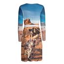 personalized midi wrap dress back view